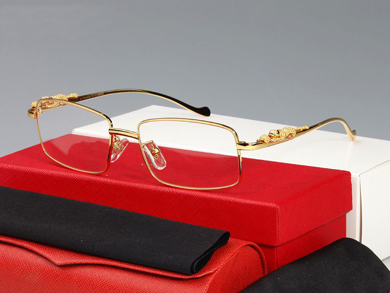 new fashion buffalo horn glasses designer sunglasses for men unisex brand rimless eyeglasses women gold metal frame Eyewear lunettes