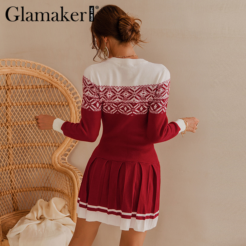 2021glamaker red knitted christmas pleated short dress party bodycon basic elegant dress winter autumn chic slim dress 2021new, Black;gray
2021glamaker red knitted christmas pleated short dress party bodycon basic elegant dress winter autumn chic slim dress 2021new, Black;gray