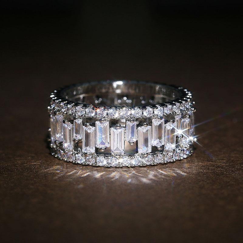 Cluster Rings Dazzling Finger For Women Gorgeous Romantic Female Party Ring With Cubic Zircon Stone Accessories Trendy Jewelry KBR443, Golden;silver
Cluster Rings Dazzling Finger For Women Gorgeous Romantic Female Party Ring With Cubic Zircon Stone Accessories Trendy Jewelry KBR443, Golden;silver