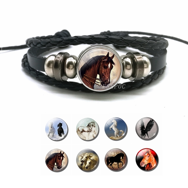 2021 New Charm Bracelets Fashion Horse Men Women Braided Pu Leather Jewelry Gift for Boyfriends Valentines Day Gifts Dropshipping
2021 New Charm Bracelets Fashion Horse Men Women Braided Pu Leather Jewelry Gift for Boyfriends Valentines Day Gifts Dropshipping