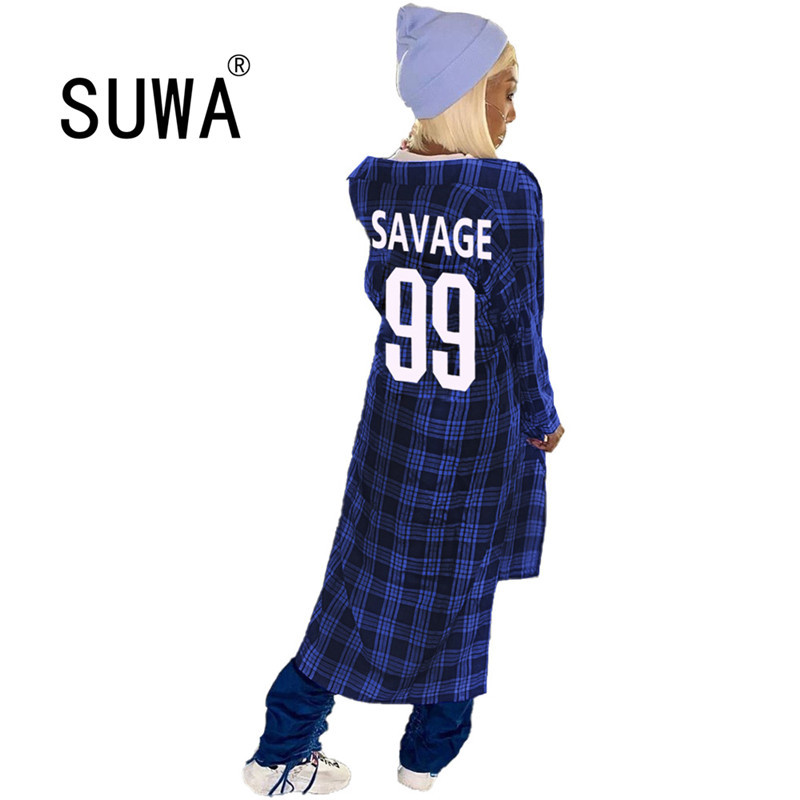 Product Spring Autumn Contrast Letter Plaid Printed Women Trench Coat And Jacket Cool Girl BF Style Cardigan Outwear Tops 210525, Multi
Product Spring Autumn Contrast Letter Plaid Printed Women Trench Coat And Jacket Cool Girl BF Style Cardigan Outwear Tops 210525, Multi