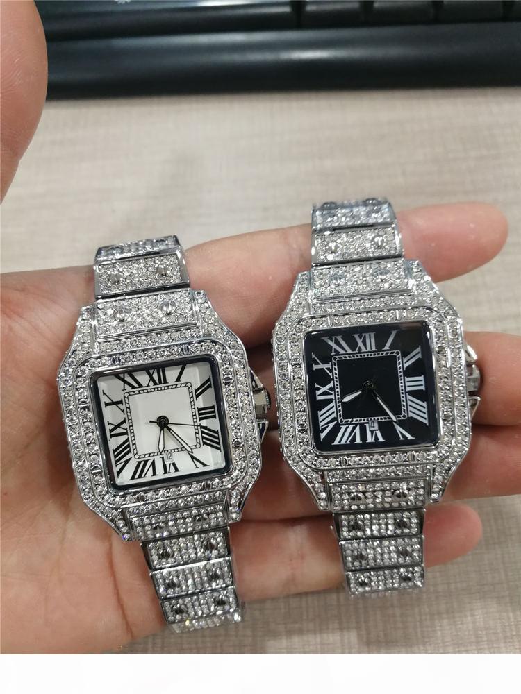 2021 High Quality Mens Women Watch Full Diamond Iced Out Strap Designer Watches Quartz Movement Couple Lovers Clock Wristwatch, Slivery;brown
2021 High Quality Mens Women Watch Full Diamond Iced Out Strap Designer Watches Quartz Movement Couple Lovers Clock Wristwatch, Slivery;brown