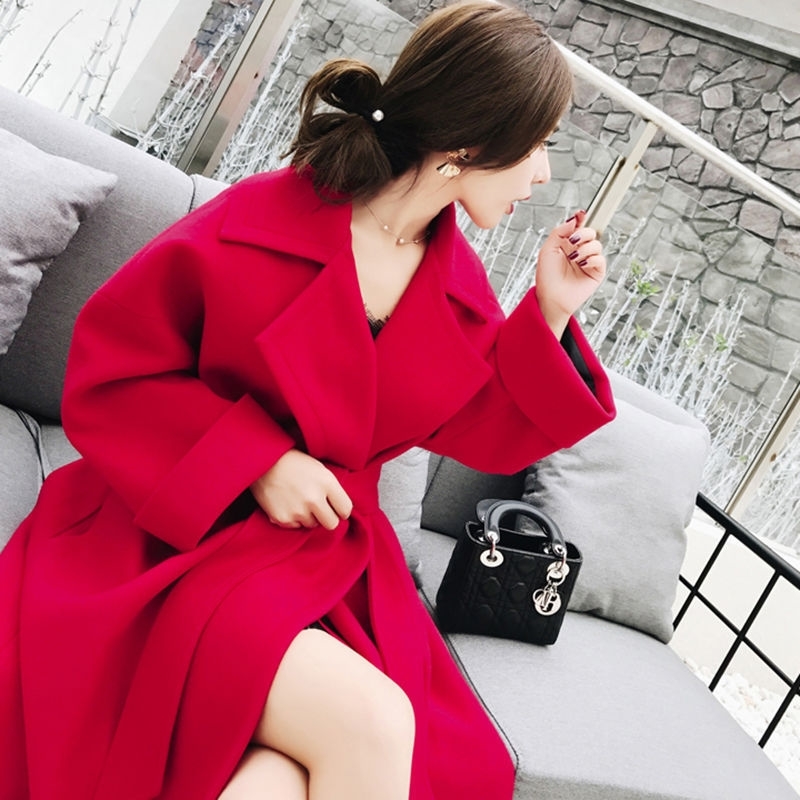 Large women's fat mm tweed medium length Korean woolen coat waist down show thin winter wedding red
Large women's fat mm tweed medium length Korean woolen coat waist down show thin winter wedding red