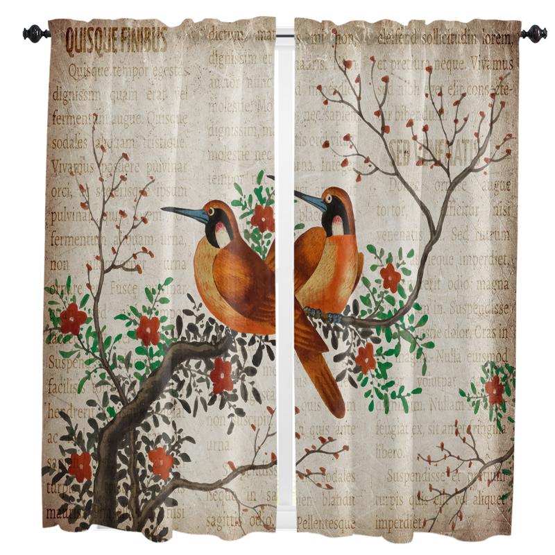 Curtain & Drapes Flower Bird Plum Blossom Retro For Living Room Kids Bedroom Kitchen Window Curtains Home Essentials Interior
Curtain & Drapes Flower Bird Plum Blossom Retro For Living Room Kids Bedroom Kitchen Window Curtains Home Essentials Interior