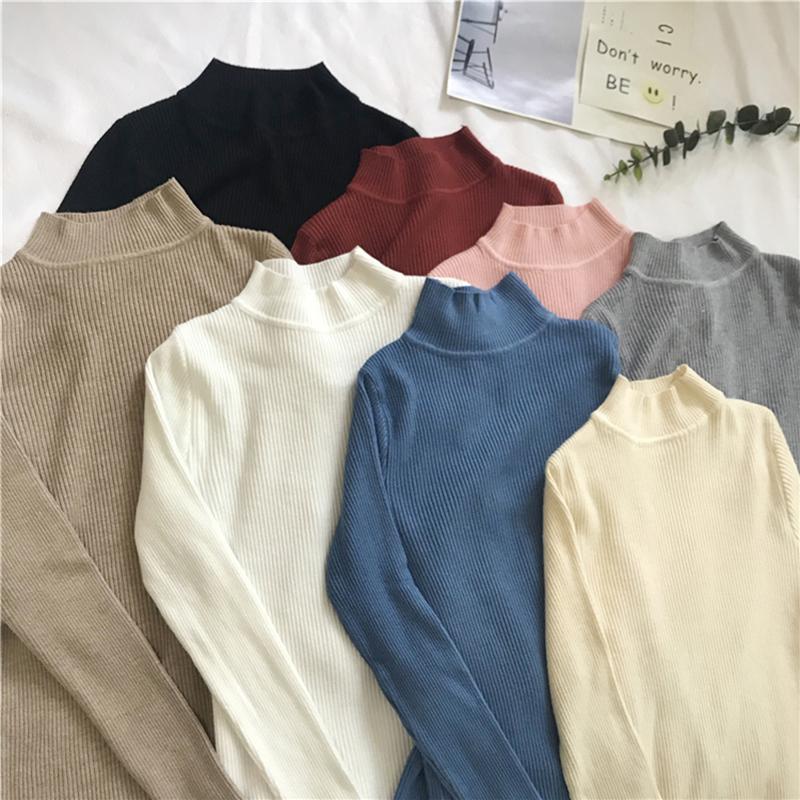 Women's Sweaters 2022 Autumn Winter Women Pullovers Sweater Knitted Elasticity Casual Jumper Fashion Slim Turtleneck Warm Female Korean Tops, White;black
Women's Sweaters 2022 Autumn Winter Women Pullovers Sweater Knitted Elasticity Casual Jumper Fashion Slim Turtleneck Warm Female Korean Tops, White;black
