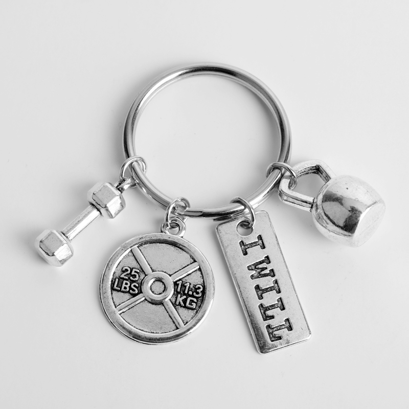 Gym Theme Barbell Keychain Kettle Bell Plate Engraved I Will And Strong Is Beautiful Keyring For Men Women
Gym Theme Barbell Keychain Kettle Bell Plate Engraved I Will And Strong Is Beautiful Keyring For Men Women