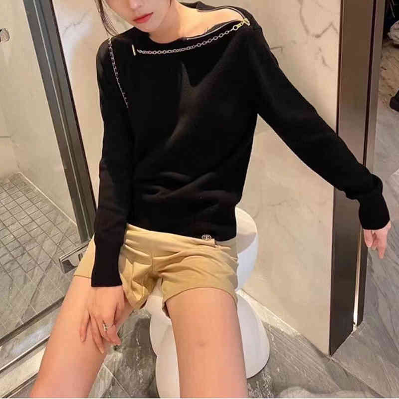 Women's Sweaters & Knits Tees cardigan Women knitted clothing spring and autumn short sleeve summer retro O sweater Badge classic high quality Black L7GR, Wool
Women's Sweaters & Knits Tees cardigan Women knitted clothing spring and autumn short sleeve summer retro O sweater Badge classic high quality Black L7GR, Wool