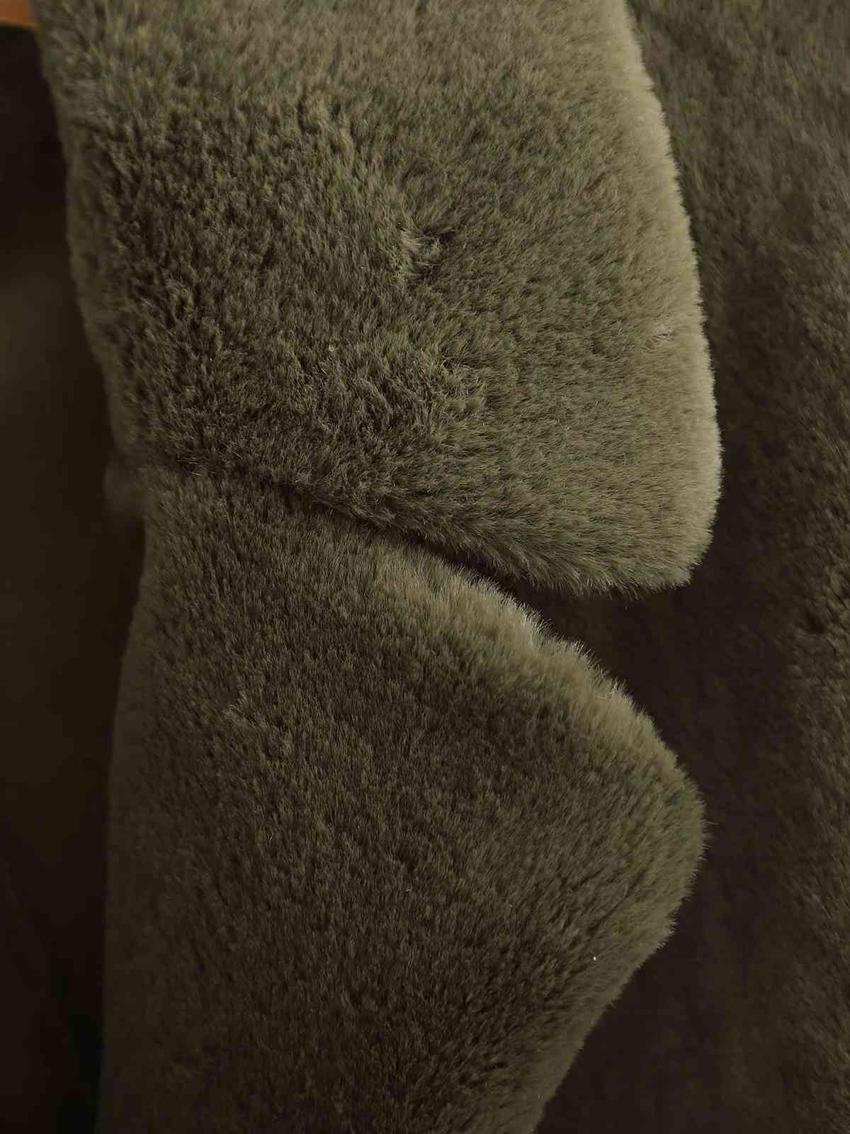 Winter army Faux Fur Coats women winter coat lambwool jacket casual thick teddy female long 210521