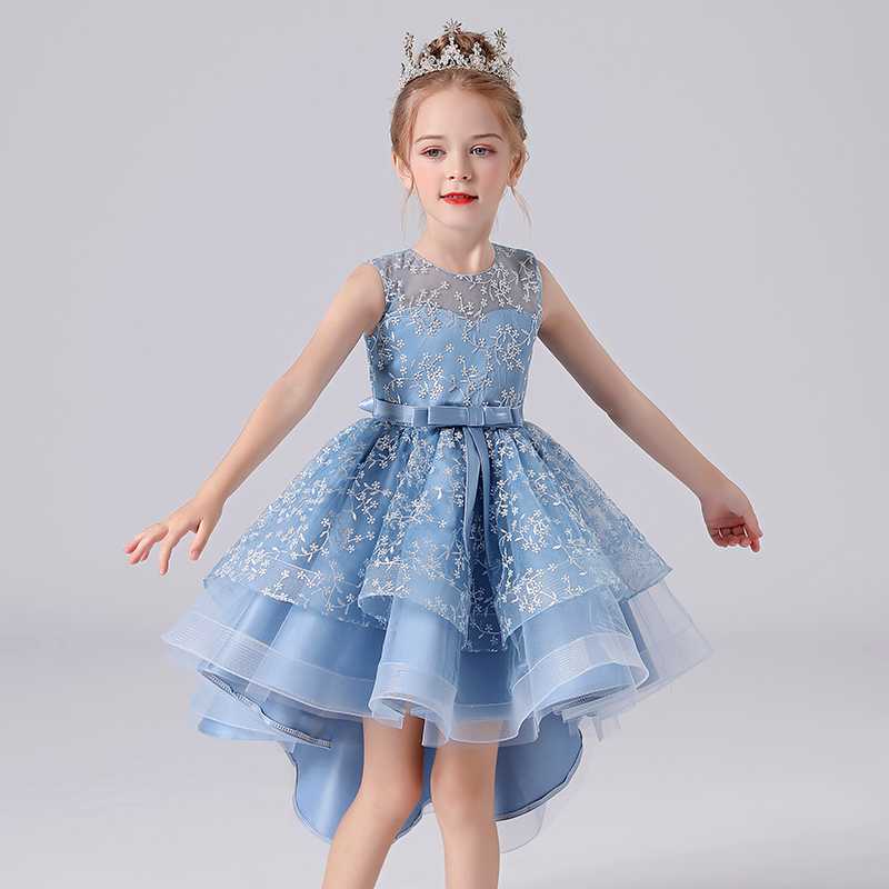 Girls Dress Design Kids Clothing For Girl Evening Wedding Party Tail Elegant Princess Sleeveless Childrens Dresses, Blue
Girls Dress Design Kids Clothing For Girl Evening Wedding Party Tail Elegant Princess Sleeveless Childrens Dresses, Blue
