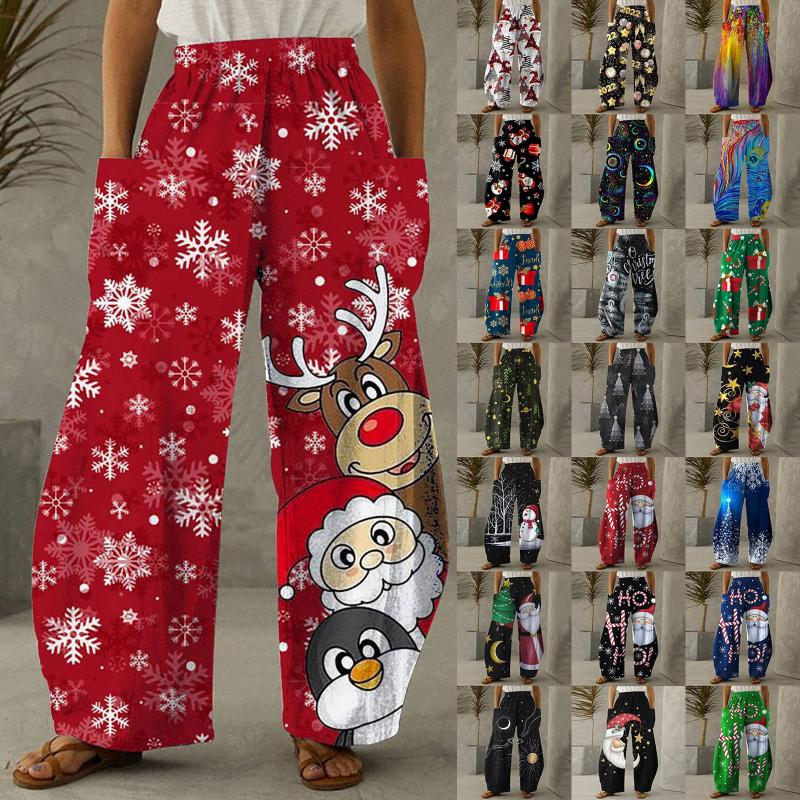Women' Pants & Capris Christmas Printed Pattern Women Casual Sweatpants Female Loose Stitching Plaid Santa Claus Long Ladies Street, Green
Women' Pants & Capris Christmas Printed Pattern Women Casual Sweatpants Female Loose Stitching Plaid Santa Claus Long Ladies Street, Green
