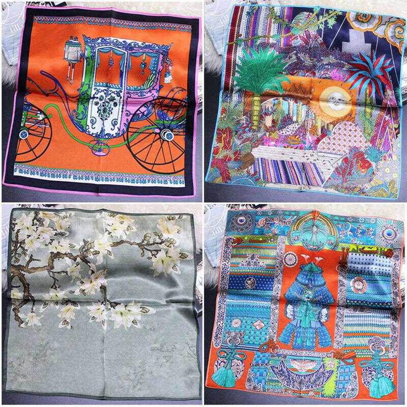 Scarves 100% Silk Small Scarf Shiny Bandana Fashion Luxury Printed Kerchief Neck Hair Headband Turban Square Headscarf 53*53cm, Blue;gray
Scarves 100% Silk Small Scarf Shiny Bandana Fashion Luxury Printed Kerchief Neck Hair Headband Turban Square Headscarf 53*53cm, Blue;gray