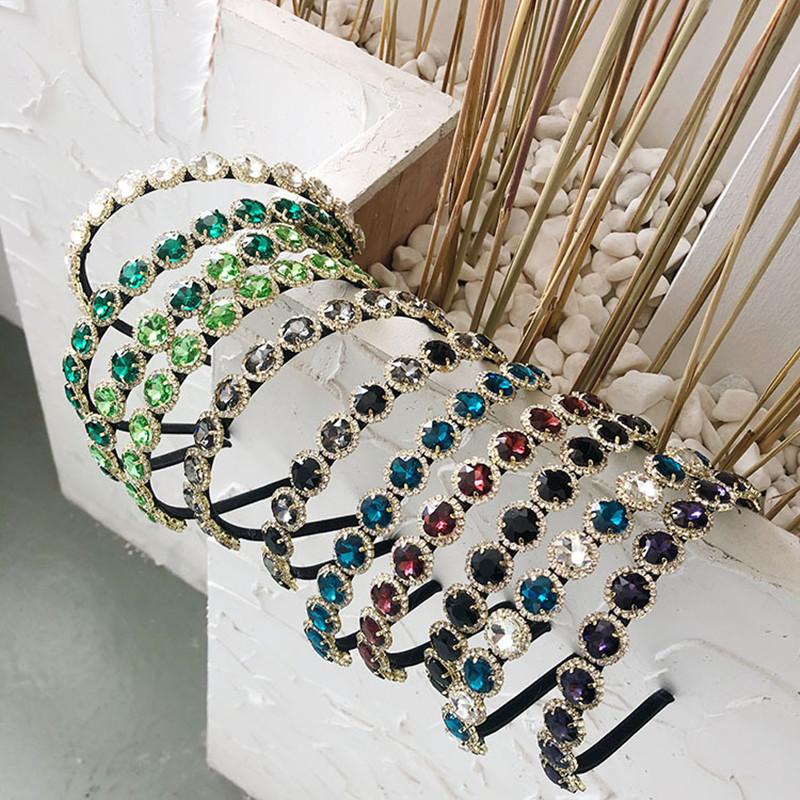 Hair Accessories Baroque Full Diamond Headband Fashion Women Color Rhinestone Alloy Thin Side Bridal Headwear Band
Hair Accessories Baroque Full Diamond Headband Fashion Women Color Rhinestone Alloy Thin Side Bridal Headwear Band