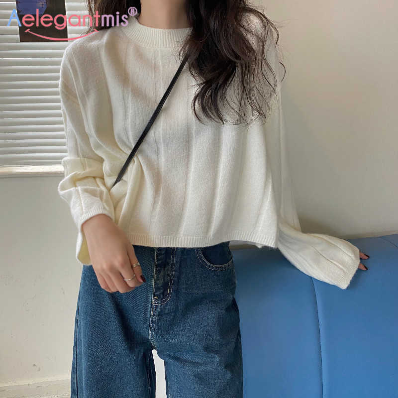 Aelegantmis Loose Knitted Sweater Women Vintage Casual Soft O Neck Pullover Ribbed White Jumpers 4 Colors Korean Pink Female 210607, Purple
Aelegantmis Loose Knitted Sweater Women Vintage Casual Soft O Neck Pullover Ribbed White Jumpers 4 Colors Korean Pink Female 210607, Purple
