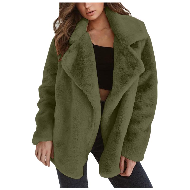 Women's Fur & Faux Teddy Coat Women Winter Jackets Ladies Warm Double-faced Fleece Coats Fashion Solid Female Cardigan Plush, Black
Women's Fur & Faux Teddy Coat Women Winter Jackets Ladies Warm Double-faced Fleece Coats Fashion Solid Female Cardigan Plush, Black