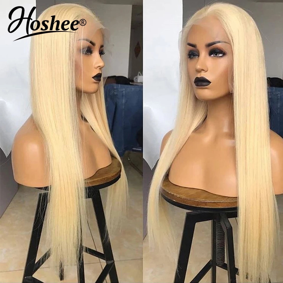 Wholesale 613 blonde color brazilian Lace Front Wigs with Baby Hair Straight Glueless synthetic Lace Wigs with Pre Plucked For Women