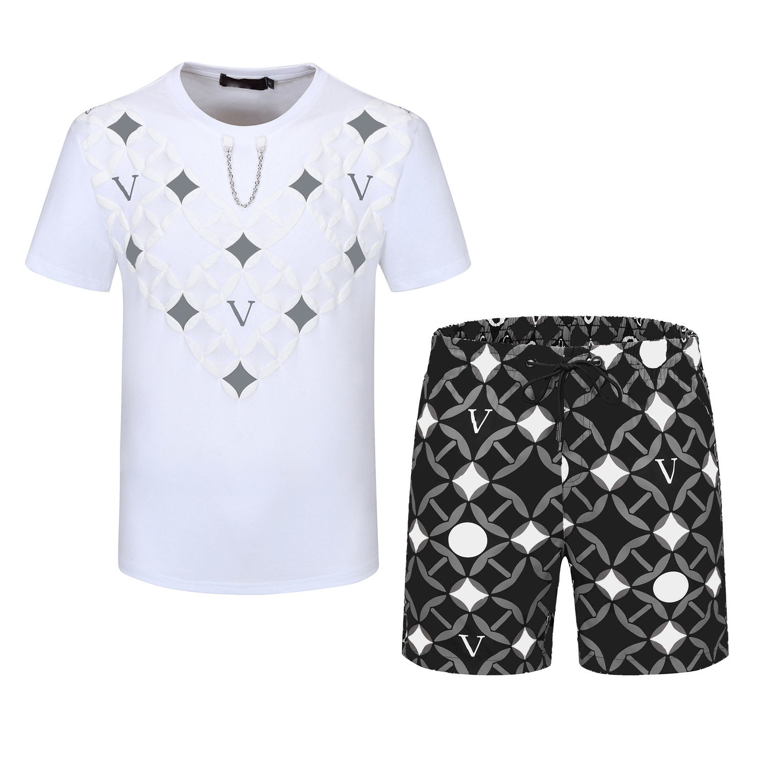Men Tracksuit summer t shirt luxury high quality pants Jogger suits printing fear of god essentials cotton sportswear male clothing Q94, Gray
Men Tracksuit summer t shirt luxury high quality pants Jogger suits printing fear of god essentials cotton sportswear male clothing Q94, Gray