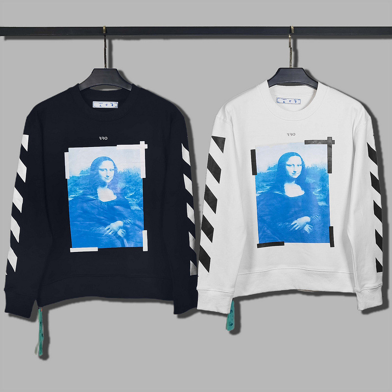 Winter Chaopai Off-white2021 Autumn New style Mona Lisa Oil Painting Round Neck Hoodless Casual Sweater, White
Winter Chaopai Off-white2021 Autumn New style Mona Lisa Oil Painting Round Neck Hoodless Casual Sweater, White