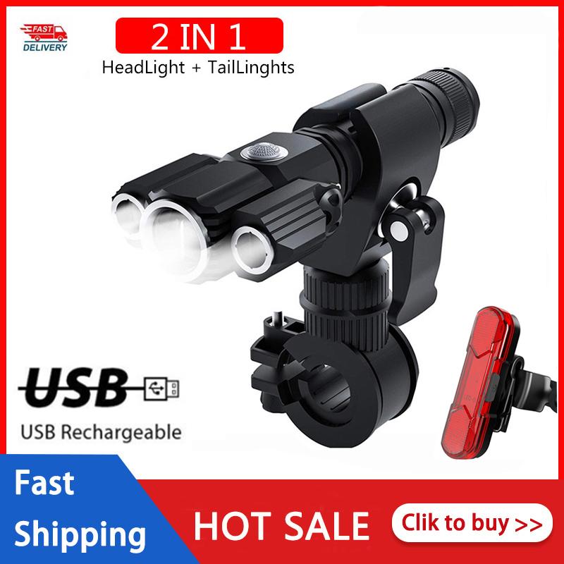 Bike Light Waterproof Bicycle Front Taillight Set USB Rechargeable Outdoor MTB Lamp Three Lights
Bike Light Waterproof Bicycle Front Taillight Set USB Rechargeable Outdoor MTB Lamp Three Lights