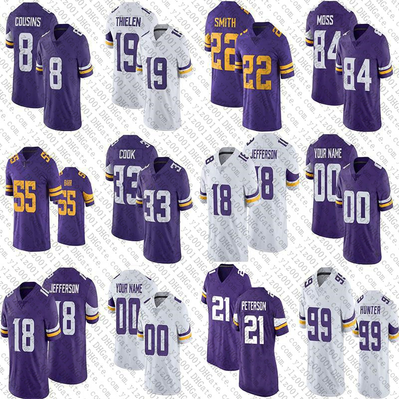 18 Justin Jefferson 7 Patrick Peterson Custom Football Jerseys 84 Randy Moss 71 Christian Darrisaw 19 Adam Thielen Dalvin Cook Danielle Hunter Jones II Kirk Cousins, Youth
18 Justin Jefferson 7 Patrick Peterson Custom Football Jerseys 84 Randy Moss 71 Christian Darrisaw 19 Adam Thielen Dalvin Cook Danielle Hunter Jones II Kirk Cousins, Youth