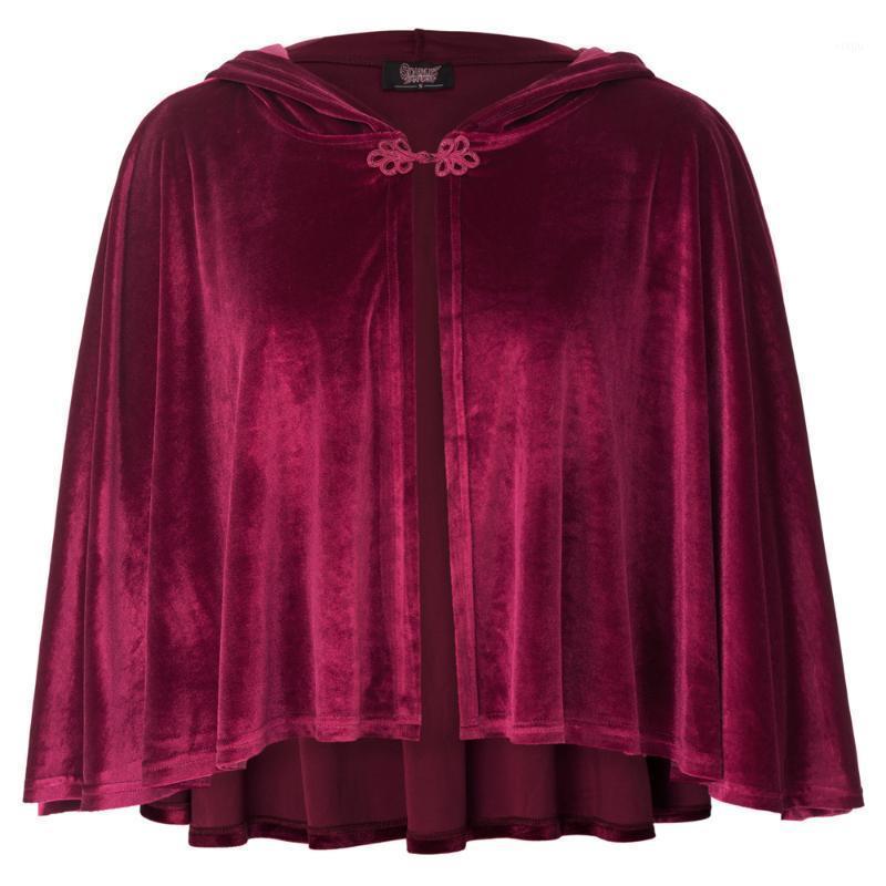 Women Bolero Shrug Jacket Medieval Victorian Renaissance Steampunk Button Velvet Cloak Hooded Cape for Wedding party1, Wine
Women Bolero Shrug Jacket Medieval Victorian Renaissance Steampunk Button Velvet Cloak Hooded Cape for Wedding party1, Wine
