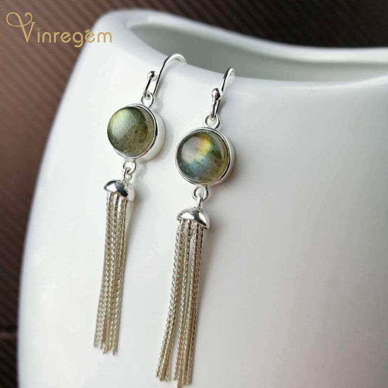 Dangle & Chandelier Vinregem Vintage 925 Sterling Silver Round Labradorite Gemstone Wedding Party Tassel Earrings For Women Fine Jewelry
Dangle & Chandelier Vinregem Vintage 925 Sterling Silver Round Labradorite Gemstone Wedding Party Tassel Earrings For Women Fine Jewelry