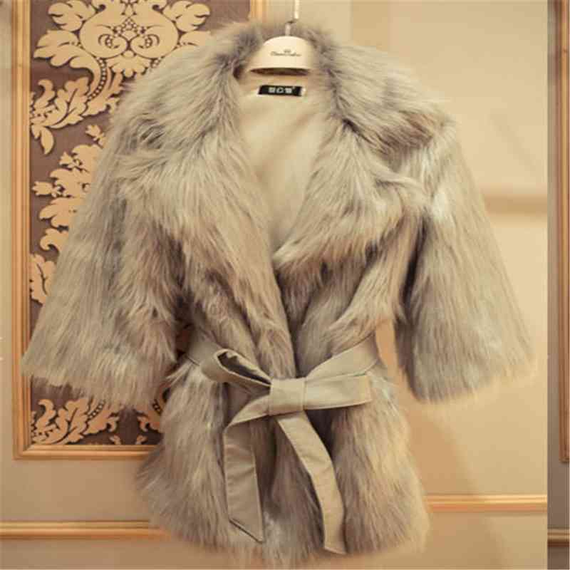 Fur Coat Women Winter Warm Cardigan with Vest White Plus Size Long Faux Jacket Female Korean Fluffy Teddy 210428