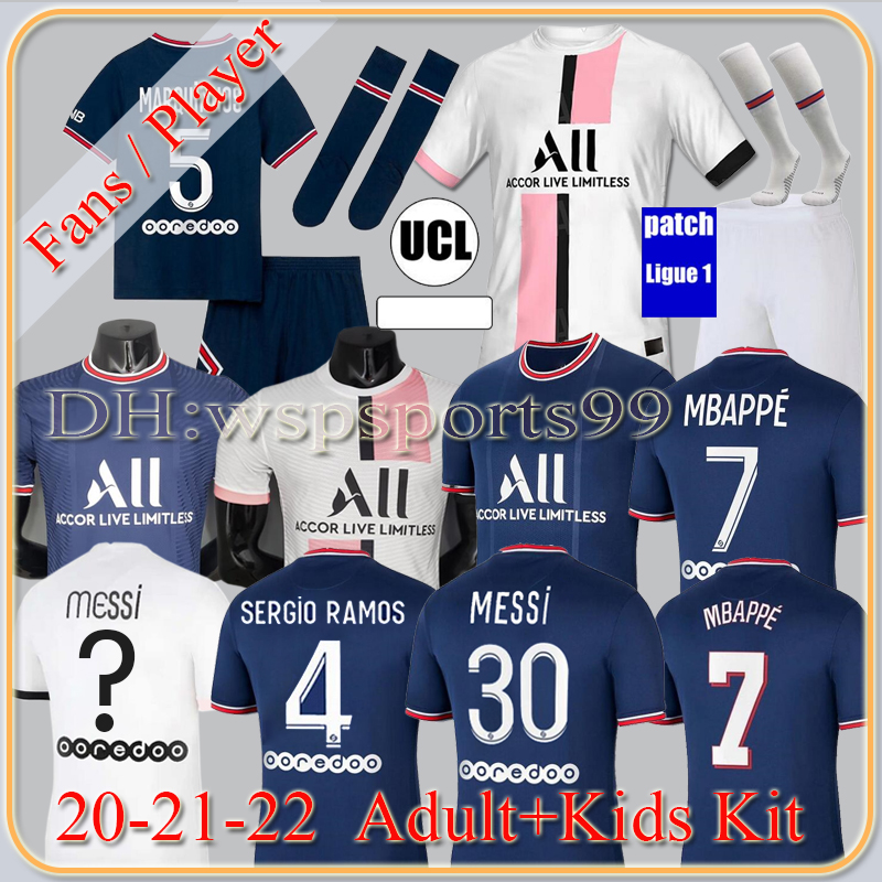 Tops MESSI MBAPPE Paris soccer jerseys HAKIMI SERGIO 21 22 Maillots de football shirt 2021 2022 MARQUINHOS VERRATTI men + kids kit uniforms enfants maillot foot fourth, 2021 fourth
Tops MESSI MBAPPE Paris soccer jerseys HAKIMI SERGIO 21 22 Maillots de football shirt 2021 2022 MARQUINHOS VERRATTI men + kids kit uniforms enfants maillot foot fourth, 2021 fourth
