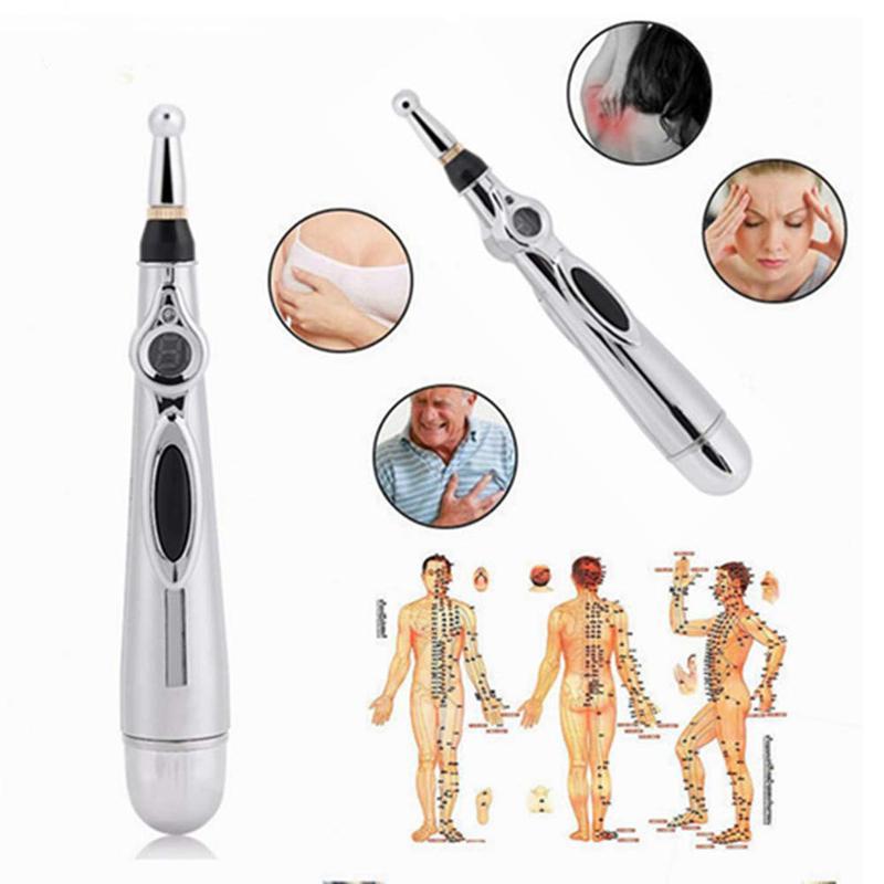 Full Body Massager Electronic Acupuncture Pen Electric Meridians Laser Therapy Heal Massage Meridian EnergyRelief Pain Tools