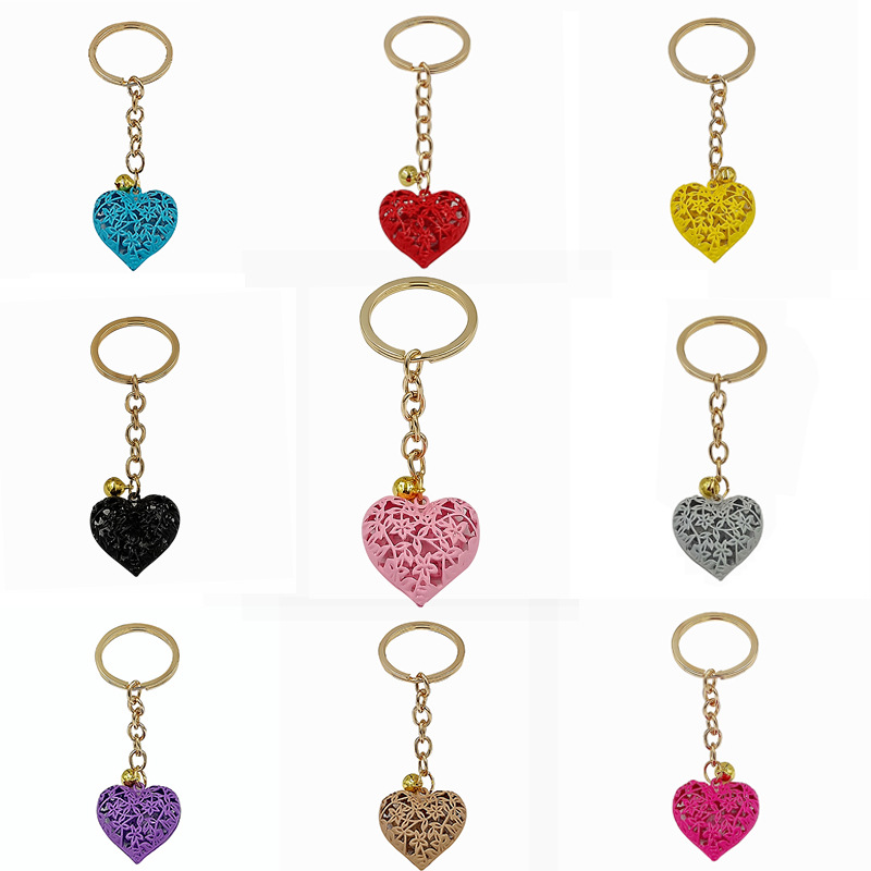 Multicolor Fashion Hollow Heart Keychains Cute Purse Bag Pendant Car Keyring Chain Ornaments Gift Key chains 1133 B3
Multicolor Fashion Hollow Heart Keychains Cute Purse Bag Pendant Car Keyring Chain Ornaments Gift Key chains 1133 B3