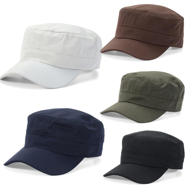 Wide Brim Hats Men's Flat Top Military HatsTraining Solid Color Adjustable Hat Classic Style, Armygreen
Wide Brim Hats Men's Flat Top Military HatsTraining Solid Color Adjustable Hat Classic Style, Armygreen