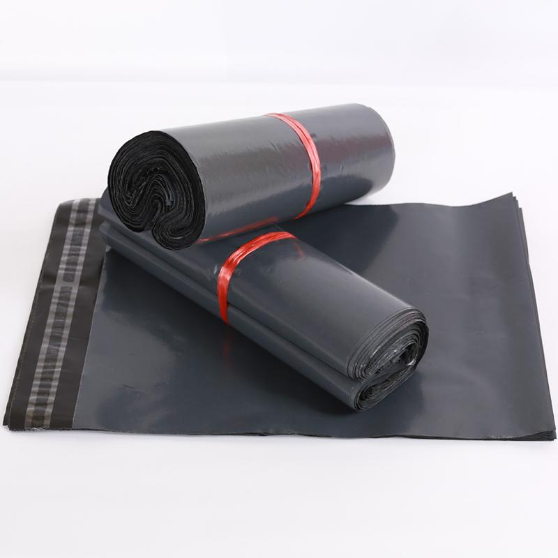 100pcs Black Courier Bags Smooth PE Plastic Poly Storage Bag Envelope Mailing Self Adhesive Seal Pouch Gift Wrap