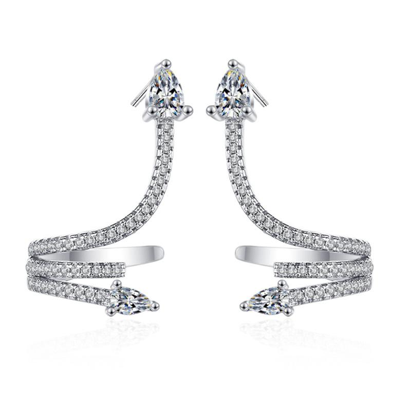 Dangle & Chandelier Women Ear Studs Snake Shape Earring 925 Silver Luxury Micro-inlaid Zircon A Pair Piercing Hoops Earrings Jewelry Gift
Dangle & Chandelier Women Ear Studs Snake Shape Earring 925 Silver Luxury Micro-inlaid Zircon A Pair Piercing Hoops Earrings Jewelry Gift