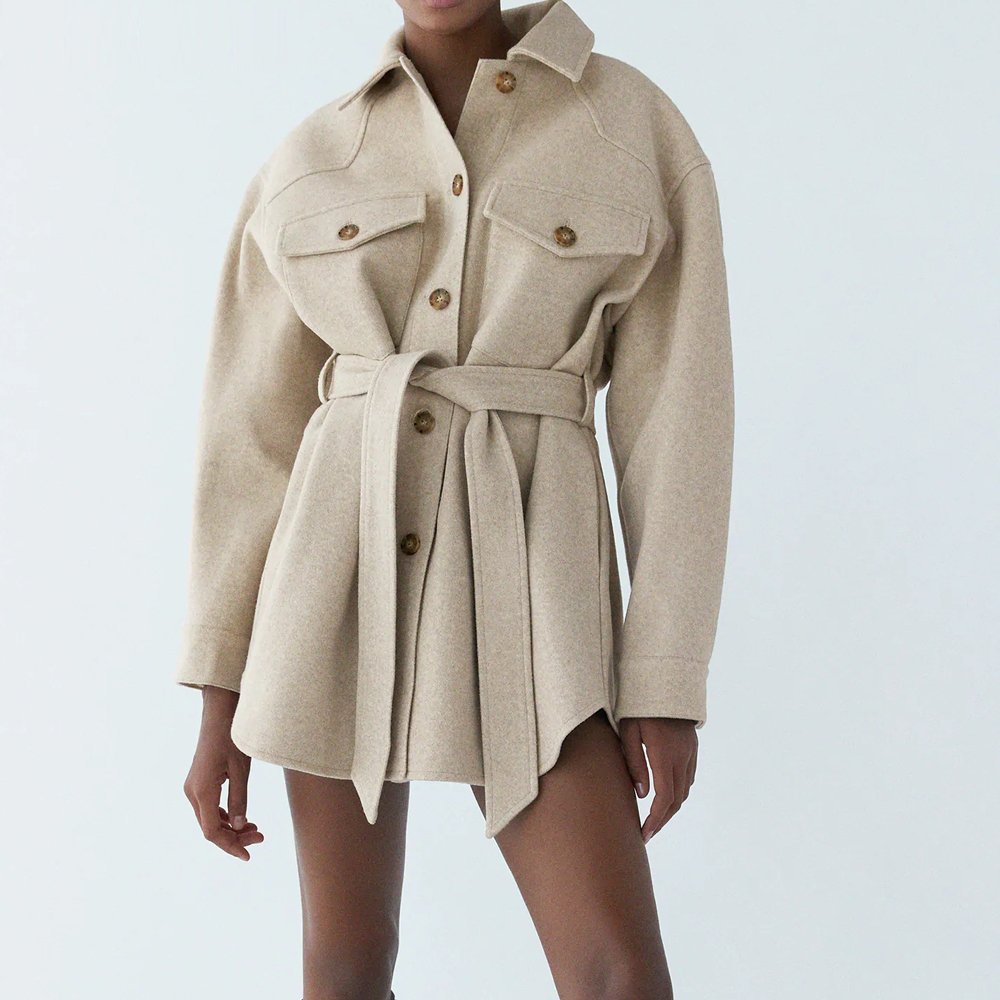 QNPQYX New Fashion Women Jacket With Belt Loose Woolen Coat Vintage Long Sleeve Side Pockets Female Outerwear Chic Overcoat, Beige
QNPQYX New Fashion Women Jacket With Belt Loose Woolen Coat Vintage Long Sleeve Side Pockets Female Outerwear Chic Overcoat, Beige