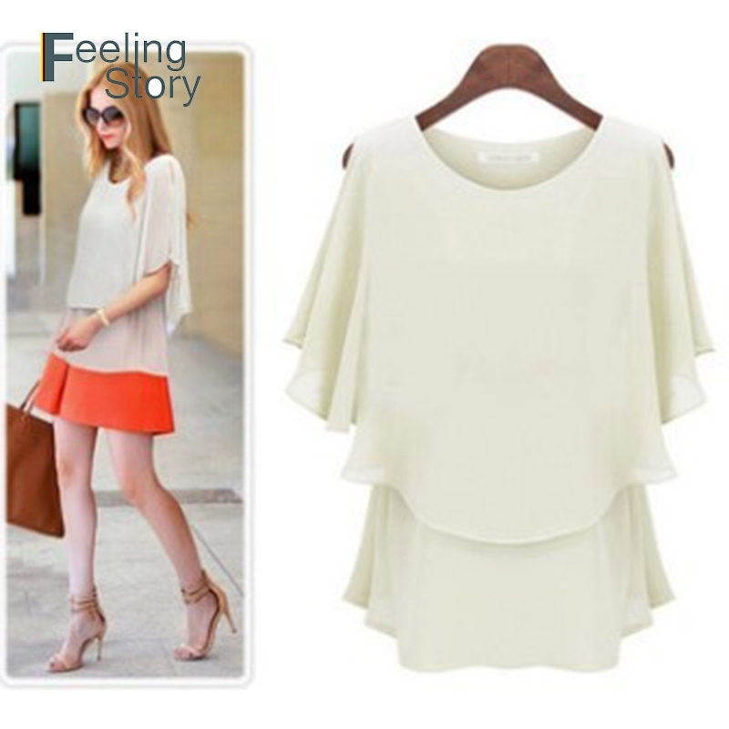 Womens Summer Tops Chiffon Sexy and Blouses Bat Short Sleeve Blouse Plus Size Solid Multi-Colors Flounce Tiered Shirt 210603, Black
Womens Summer Tops Chiffon Sexy and Blouses Bat Short Sleeve Blouse Plus Size Solid Multi-Colors Flounce Tiered Shirt 210603, Black