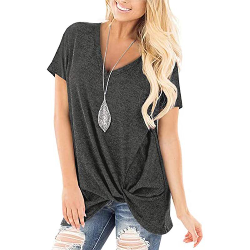 Women' Blouses & Shirts Women Button O Neck Long Sleeved Tunic Blouse Clothing Solid Color Loose Casaul Twist-knot Leisures Tops Pullover F, Gy
Women' Blouses & Shirts Women Button O Neck Long Sleeved Tunic Blouse Clothing Solid Color Loose Casaul Twist-knot Leisures Tops Pullover F, Gy