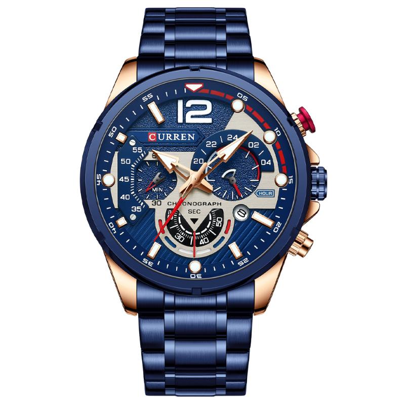 Wristwatches Watches Mens 2021 Top Casual Steel Quartz Men's Watch Business Clock Male Sport Waterproof Date Chronograph, Slivery;brown
Wristwatches Watches Mens 2021 Top Casual Steel Quartz Men's Watch Business Clock Male Sport Waterproof Date Chronograph, Slivery;brown