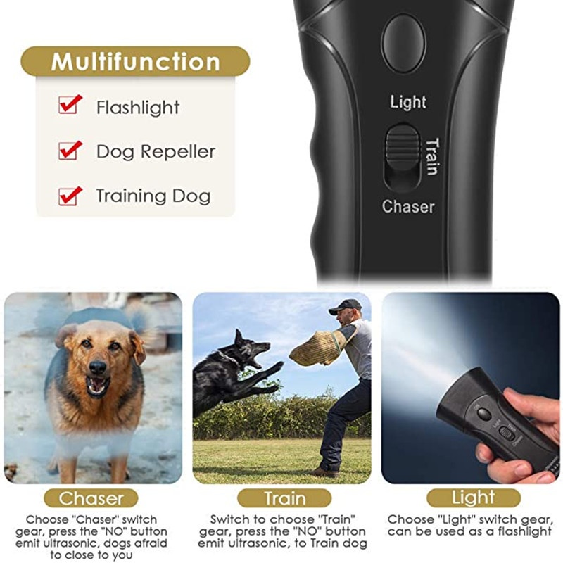 Upgraded Ultrasonic LED Anti Bark Devices Dogs Training Repeller Sonic Antibarking Stop Barking Device Pet Dog Trainer Tool GQ4045586832