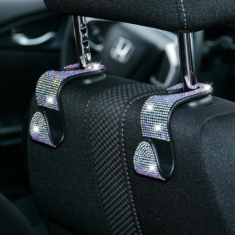 Interior Decorations 1Pc Diamond Car Seat Back Hook Auto Headrest Backseat Storage Holder Stylish Bling Decoration Accessories
Interior Decorations 1Pc Diamond Car Seat Back Hook Auto Headrest Backseat Storage Holder Stylish Bling Decoration Accessories