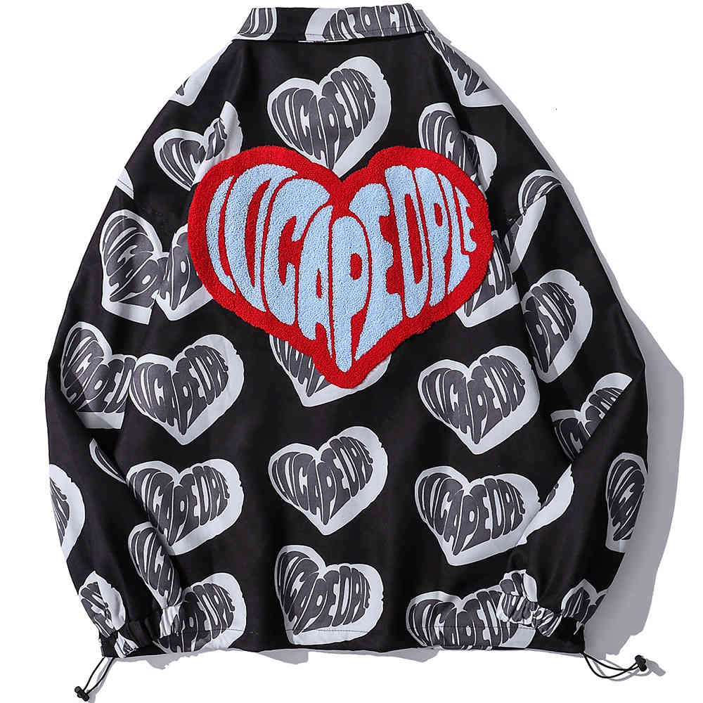 Men's Jackets Aolamegs men's jacket patched heart print turn-down collar cord cargo autumn harajuku vintage fashion streetwear ZWTU, 1# shoe box 
Men's Jackets Aolamegs men's jacket patched heart print turn-down collar cord cargo autumn harajuku vintage fashion streetwear ZWTU, 1# shoe box