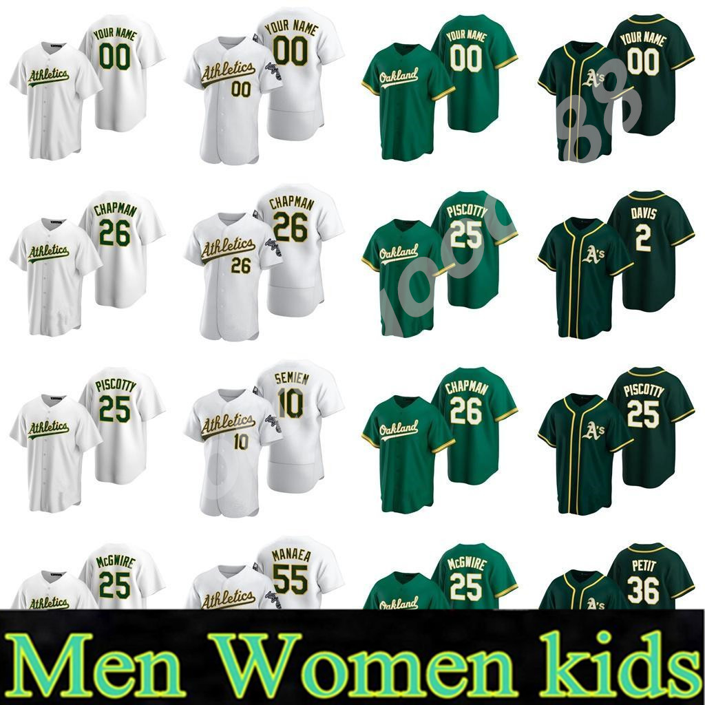 2021 28 Matt Olson 26 Chapman Athletics Jersey 9 Reggie Jackson 24 Rickey Henderson 50 Mike Fiers 2 Khris Davis Baseball Jerseys 05