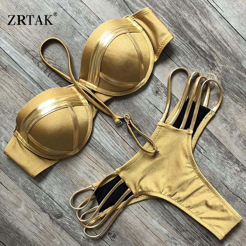 Women' Swimwear Zrtak Sexy Bandeau Bikini Off Shoulder Bandage Hollow Swimsuit Women Yellow Flash Push Up String Bathing Suit Biquini, 02
Women' Swimwear Zrtak Sexy Bandeau Bikini Off Shoulder Bandage Hollow Swimsuit Women Yellow Flash Push Up String Bathing Suit Biquini, 02