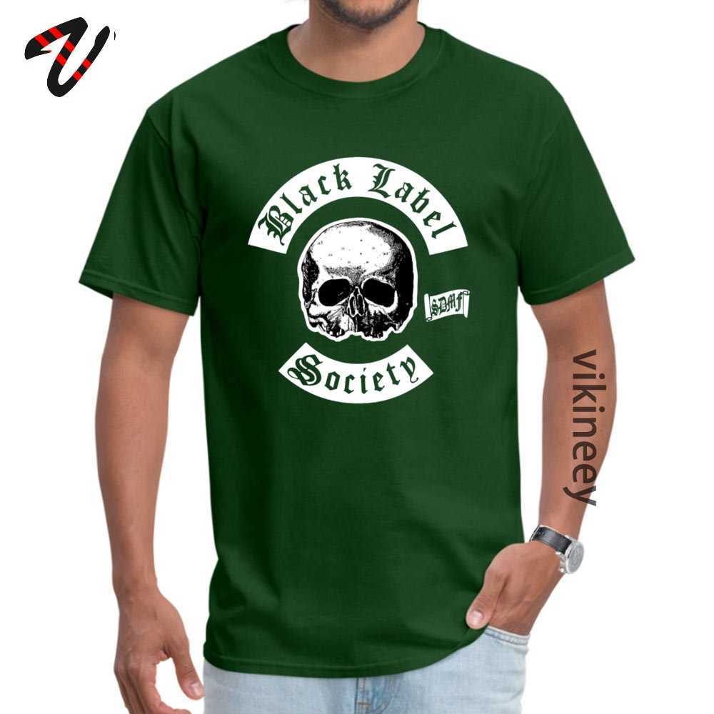 Funky Mens Black T-shirts Label Skull Society Summer Tees Sleeve Group Tee-Shirts Crew Neck Clothing 210629