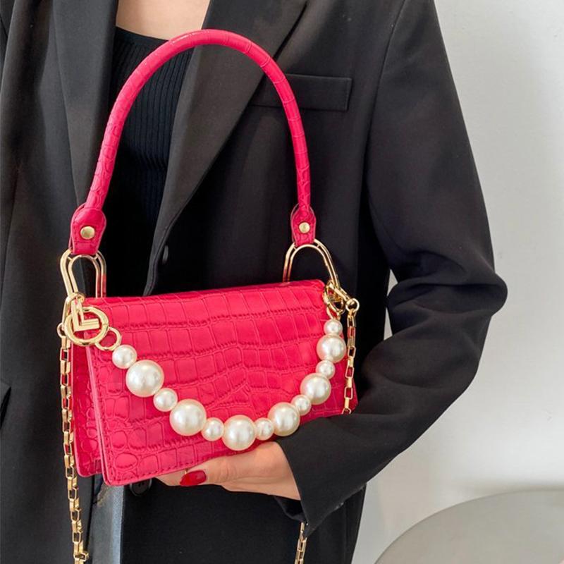 Cross Body Bag Elegant Female Casual Flap Square 2021 Summer Quality Leather Women Designer Handbag Pearl Chain Shoulder Messenger, Black
Cross Body Bag Elegant Female Casual Flap Square 2021 Summer Quality Leather Women Designer Handbag Pearl Chain Shoulder Messenger, Black