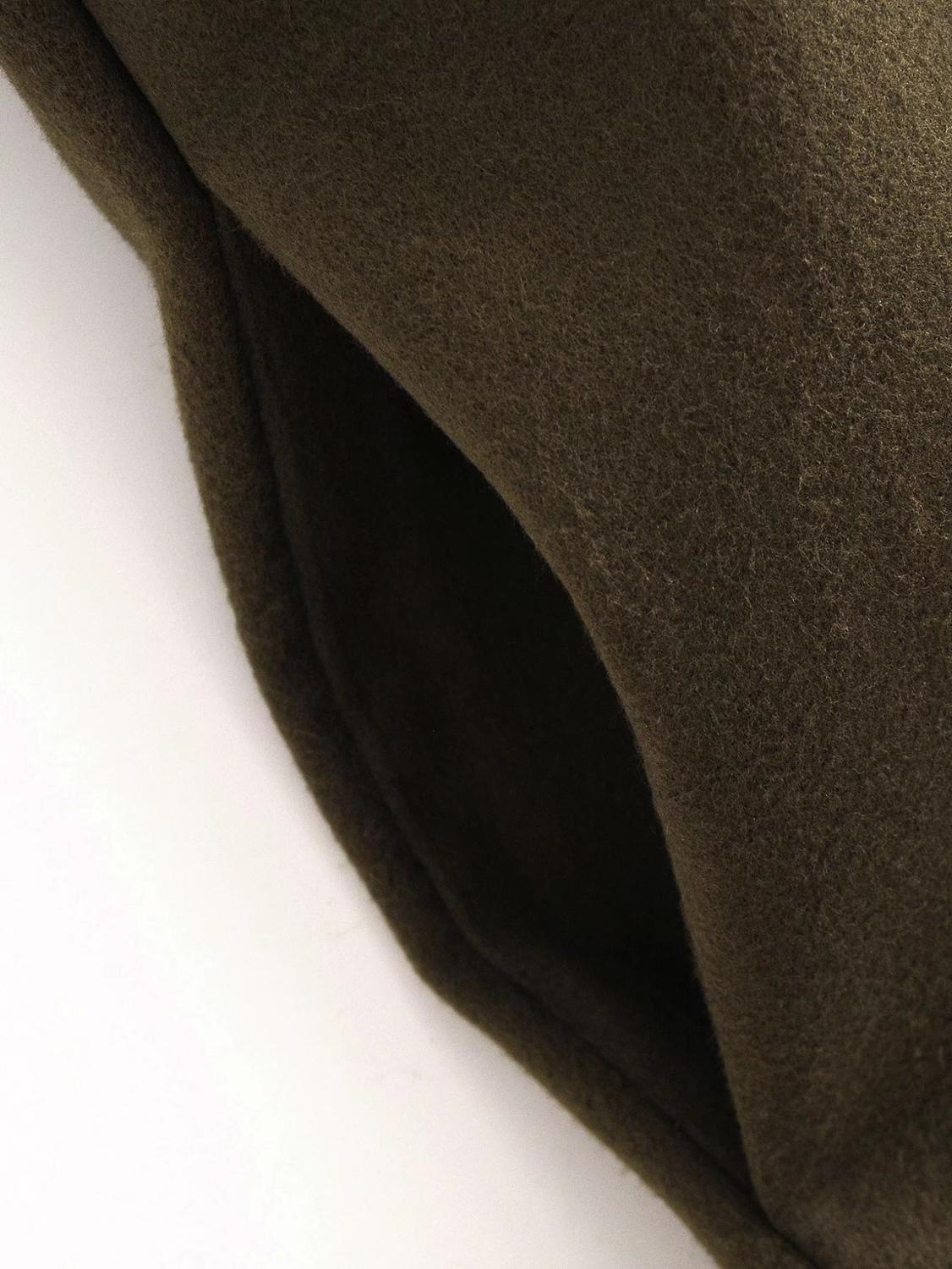 Winter Woolen Blends Mid Long Coat Women NO buttons Sleeve OL Trench Slim fit Outerwear 210429