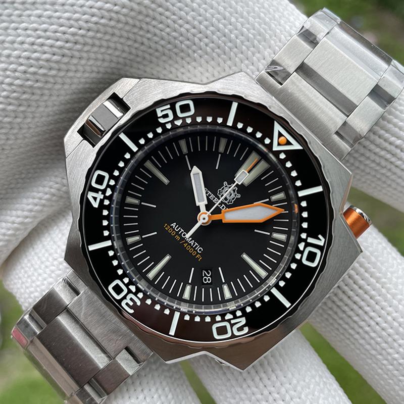 Wristwatches Steeldive SD 1969 Ploprof Mens Diver Watch Automatic Self Winding Mechanical BGW9 Luminous 1200M Water Resistant Sapphire, Black-r-h-b
Wristwatches Steeldive SD 1969 Ploprof Mens Diver Watch Automatic Self Winding Mechanical BGW9 Luminous 1200M Water Resistant Sapphire, Black-r-h-b
