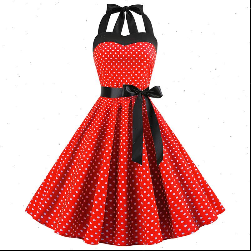 retro red women dresses polka dot audrey hepburn vintage halter 50s 60s gothic pin up rockabilly plus size robe, Black;gray
retro red women dresses polka dot audrey hepburn vintage halter 50s 60s gothic pin up rockabilly plus size robe, Black;gray
