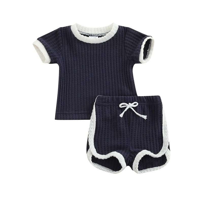 Clothing Sets Born Baby Two Piece Set, Infant Boy Girl Solid Color Ribbed Round Neck Casual Short Sleeve Shirt Tie Up Shorts, White
Clothing Sets Born Baby Two Piece Set, Infant Boy Girl Solid Color Ribbed Round Neck Casual Short Sleeve Shirt Tie Up Shorts, White
