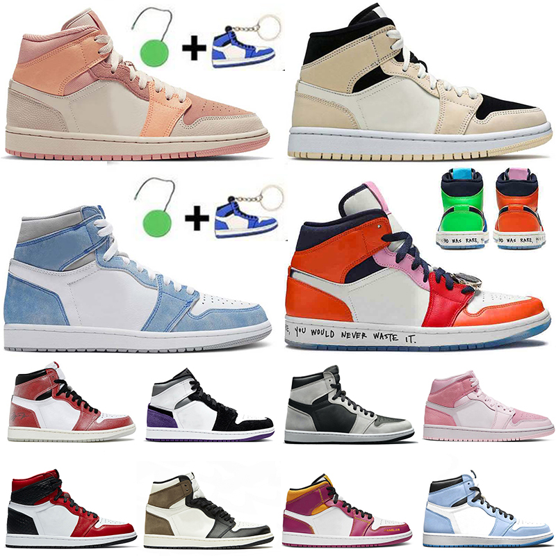2021 Newest Jumpman 1 Mens Womens Basketball Shoes 1s High OG Hyper Royal Mid Barely Orange Fearless Twist Digital Pink Retro Woman Trainers
2021 Newest Jumpman 1 Mens Womens Basketball Shoes 1s High OG Hyper Royal Mid Barely Orange Fearless Twist Digital Pink Retro Woman Trainers