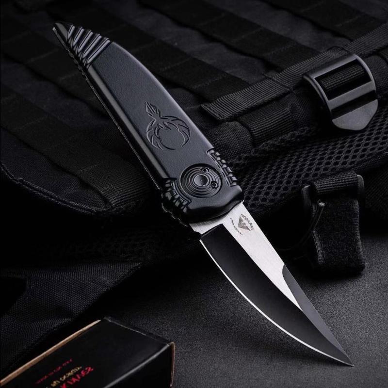 Asheville Steel Paragon Phoenix Knife Black 3.8" Two-Tone Satin DE Blade Aeronautical aluminium Handle Kjgux
Asheville Steel Paragon Phoenix Knife Black 3.8" Two-Tone Satin DE Blade Aeronautical aluminium Handle Kjgux