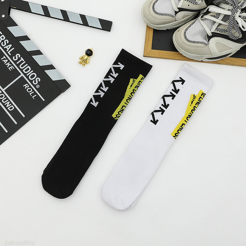 Off warning line straight board tide socks spring and summer sports net red long tube cotton sweat absorbing Deliver four pairs of socks, Flat white
Off warning line straight board tide socks spring and summer sports net red long tube cotton sweat absorbing Deliver four pairs of socks, Flat white
